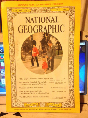 Revista National Geographic. Vol 119 No 6, Junio 61. Inglés