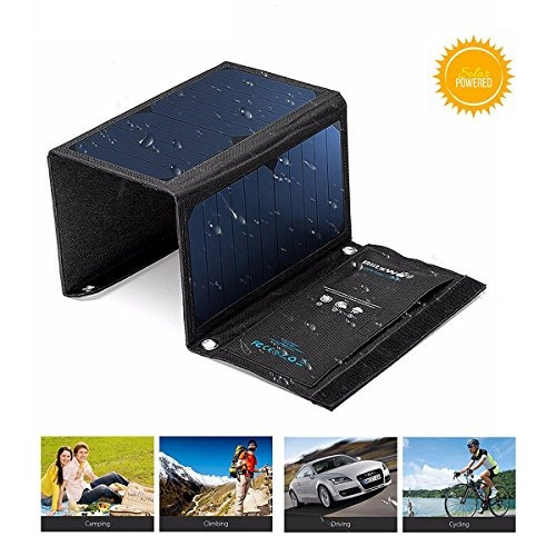 Cargador Solar Blitzwolf 20w/3a De  Doble Puerto Usb Panel