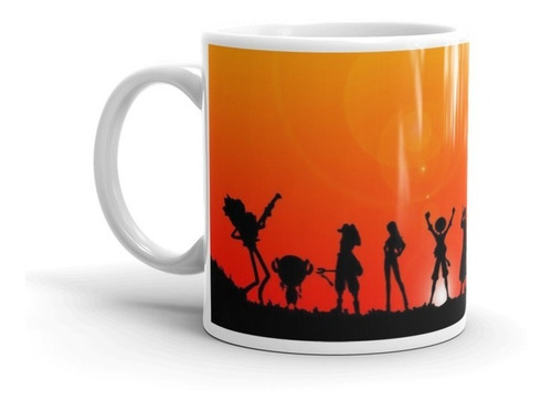 One Piece Taza Anime Con Caja De Madera Para