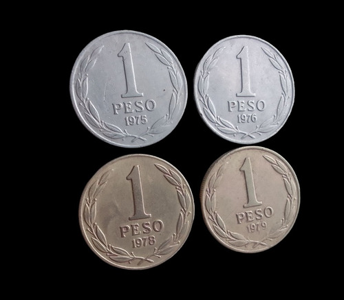 Monedas De Chile Un Peso 1975-79