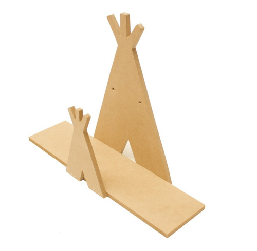 Estante Doble Tipi Mdf 30 Cm Niños Decoración  Dormitorio