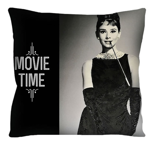 Almofada Audrey Hepburn Bonequinha De Luxo 42x42 R1