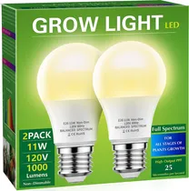 Comprar Paquete 2 Focos Iluminación Hidroponía 12 Watts 5000k