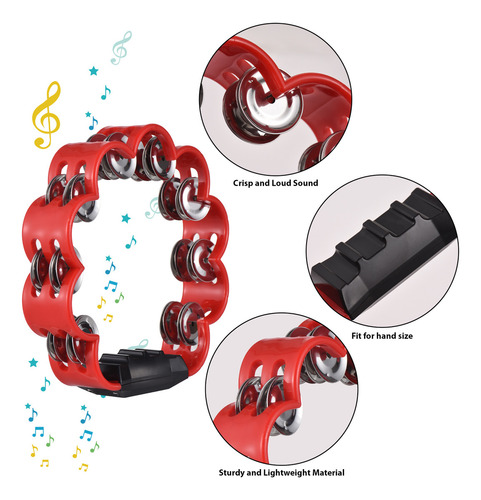 Youpin Pandereta Para Adultos: Agradable Sonido De Jingle,