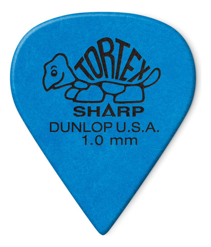 Pas De Guitarra Dunlop Tortex Sharp 1.0mm Azul 72 Uds.