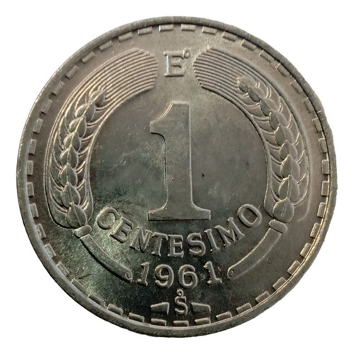 Moneda Chile 1 Centesimo 1961 Xd (x1382-1675- (Usado)