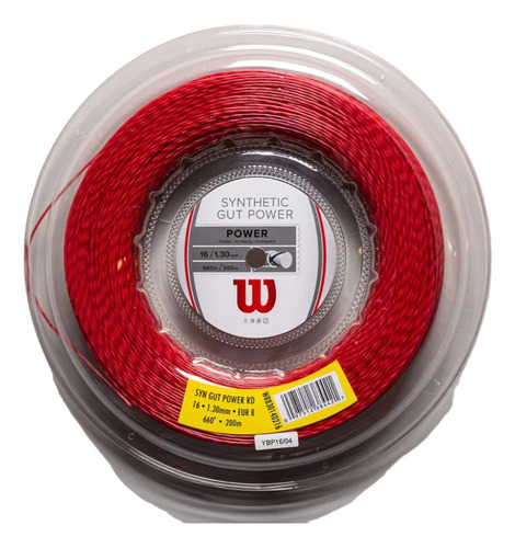 Rollo De Cuerda Wilson Synthetic Gut Power Rojo