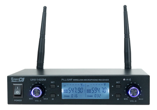 Micrófono Inalámbrico Pro Dj Uhv-1422m Batería De Litio