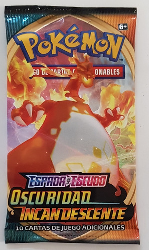 Imagen 3 de 8 de Sobre Pokemon Tcg Oscuridad Incandescente Nuevo Y Sellado!!!