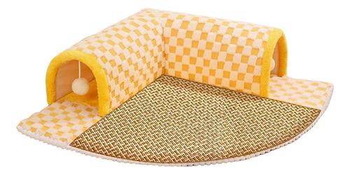 Cama Túnel Para Gatos, Centro De Juegos, Túnel Xl Amarillo