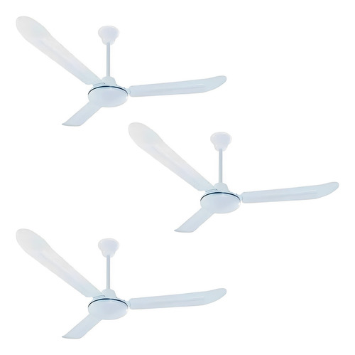 Pack 3 - Ventiladores Techo 56  Blanco - Vec - 961