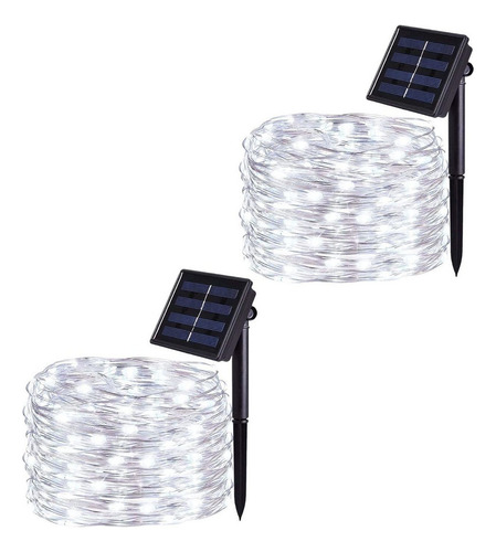 Mc 2pc Luces Decorativas Serie Alambre Cobre 30 M 300 Leds C