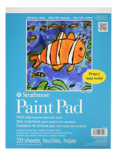 Strathmore (27-209 100 Series Youth Paint Pad, 9 Por 12 , 20