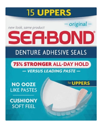 Adesivo Para Prótese Superior Sea Bond - 15 Unidades