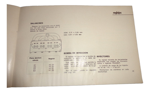 Peugeot 404 Diesel 1971 Manual Original (Usado)