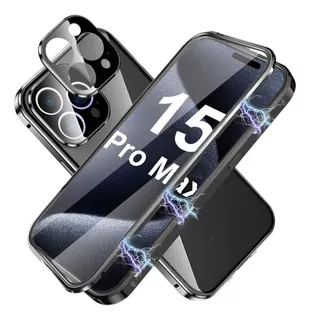 Funda Magnetica Para iPhone 15 Pro Max C/cubierta Camara_a