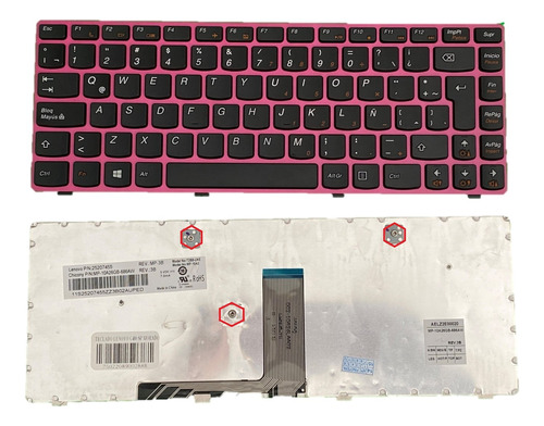 Teclado Lenovo G480 G485 G480a G485a Español Marco Rosa Genu