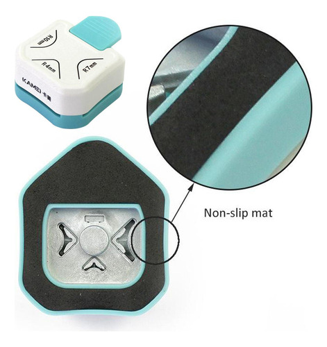 3 Em 1 Papel Canto Rounder 4/7/10mm Canto Ferramenta Para