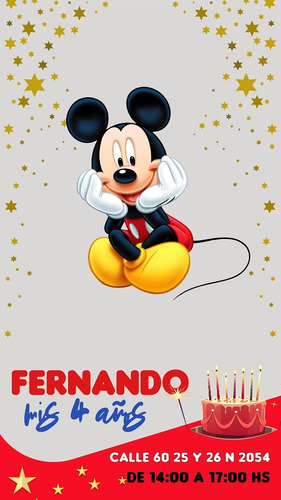 Invitacion Digital Mikey Video Animada Cumpleaños Con Foto