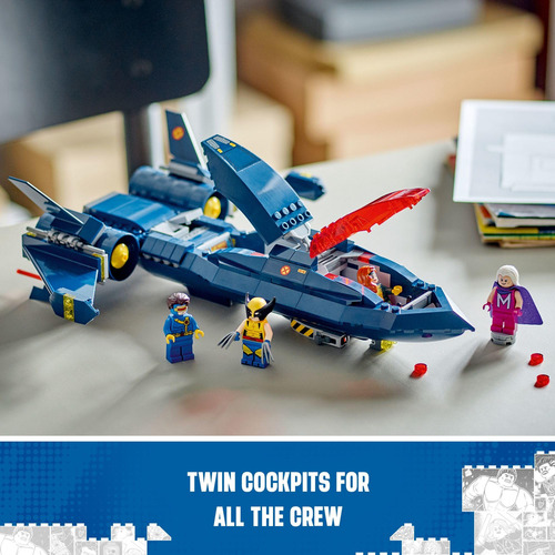 Juguete De Construcción Lego Marvel X-men X-jet 76281 Con 4