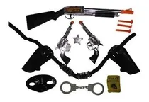 Comprar Arma Brinquedo Algema Revolver Espingarda Xerife Velho Oeste