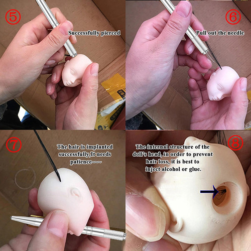 Li Herramienta De Implante De Cabello De Muñeca, Kit
