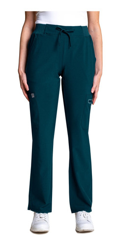 Pantalón Mujer Scorpi S. Stretch Petróleo Uniformes Clínicos