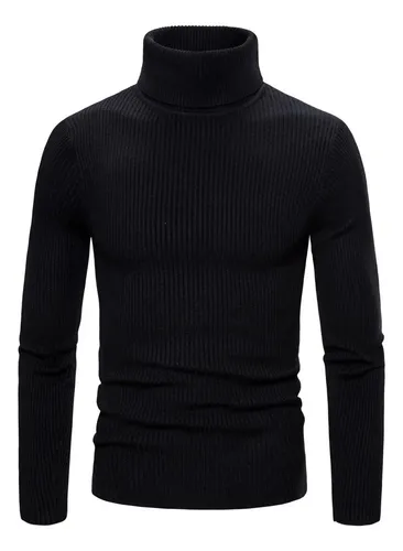 Camisa Negra Cuello Alto Hombre MercadoLibre