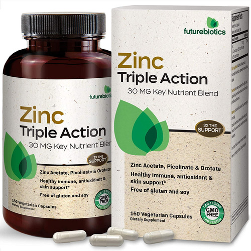 Suplemento Zinc Triple Action 30mg - Unidad a $2453