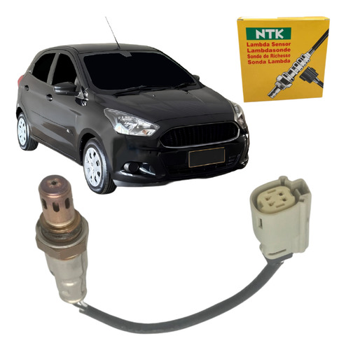 Sonda Lambda Ntk Compatível Com Ford Ka 1.0 12v 2015 A 2018