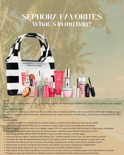 Sephora Favorite Whats In My Bag?