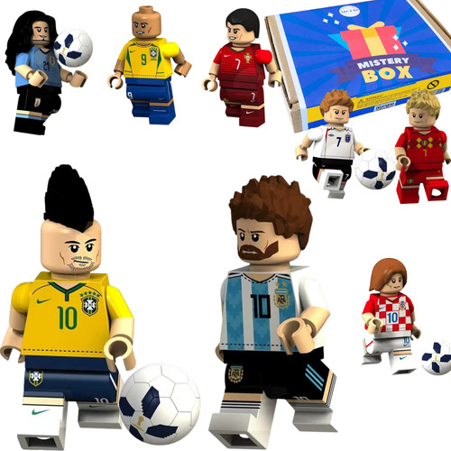 Futebol Copa Mundo Melhor Jogador Kit C/ 8 Blocos Letsgo Ful