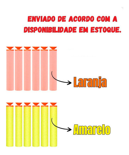 Refil 50 Balas C/ Ventosa Para Lançador De Dardos Nerf