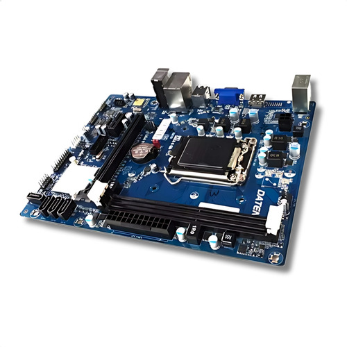 Placa Mãe Daten H110 mAtx Nvme M2 Gigalan Intel 6ª/7ª Gen Ddr3 Lga1151 Azul