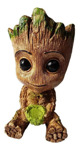 Kit Baby Groot Vaso Ou Porta Objetos -15 Cm Marvel 5 Modelos