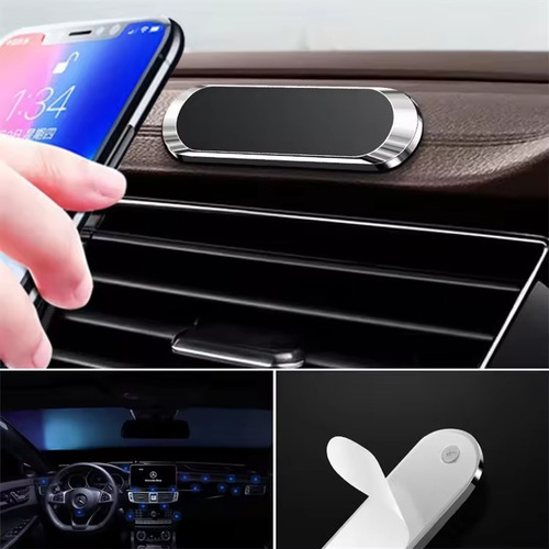 Soporte Magnético Para Teléfono Celular Automático, Base Par