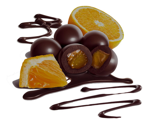 Naranjitas Con Chocolate Semiamargo