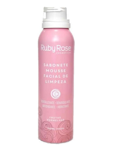 Sabonete Mousse Facial Frutas Vermelhas 150ml - Ruby Rose