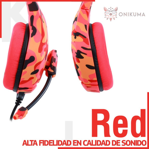 Imagen 4 de 5 de Audifonos Headset Gamer Premium Onikuma K1b Camo Pc/ps4/xbox