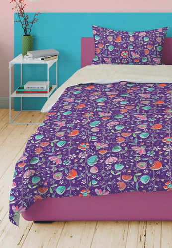 Cubrecama Quilt Sherpa 1,5 Plazas Infantil Niña Doral