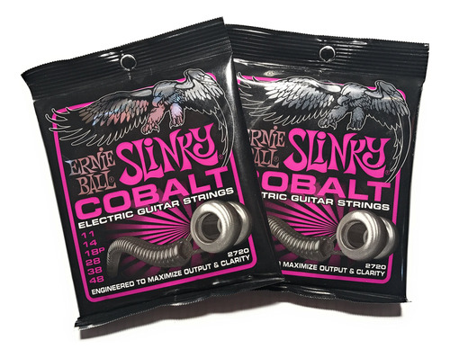 Cuerdas Para Guitarra Eléctrica Ernie Ball Cobalt 11-48, Paq