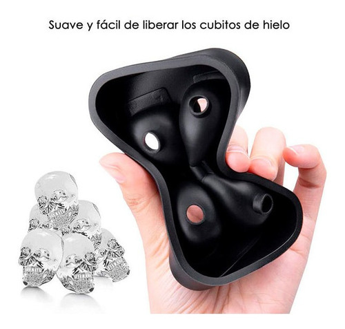 Imagen 3 de 7 de Molde De Silicón Con Forma De Calavera