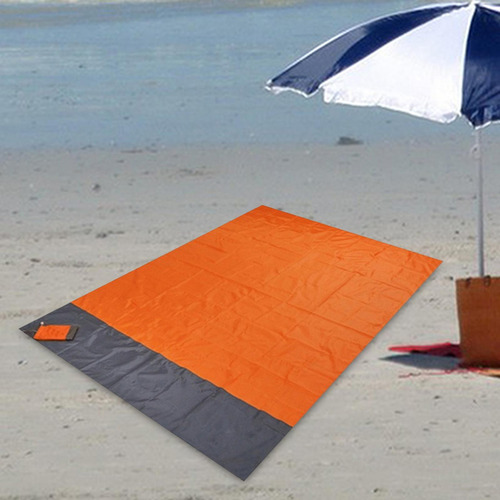 Manta De Playa Manta De Picnic Ligera Naranja 200cmx210cm