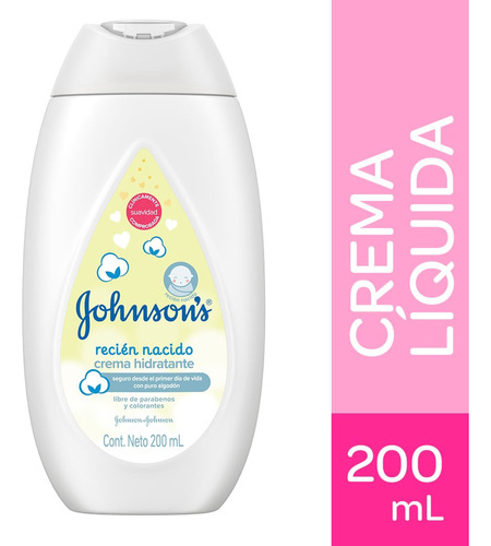 Crema Johnsons Baby Recien Nacido X 200ml