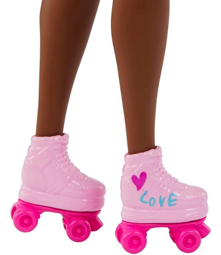 Barbie La Pelicula Afroamericana Con Patines Retro