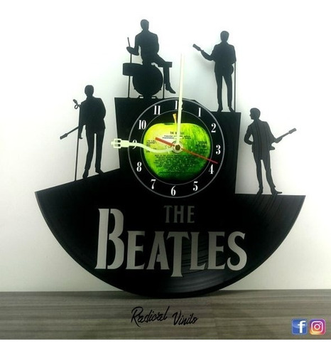Reloj De Vinilo The Beatles 5 Regalos Decoracion 