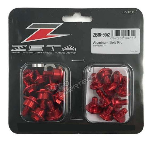 Kit Tornillos Aluminio Para Plasticos Zeta H Crf 450 17 - 20