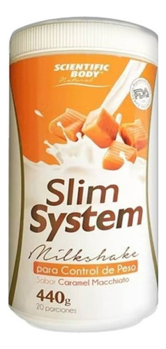 Slim System 440 Gr Scientific Body Milkshake Sabores Sabor Caramel Mocchiato
