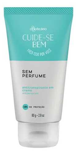 Desodorante Creme Sem Perfume Cuide-se Bem 80g