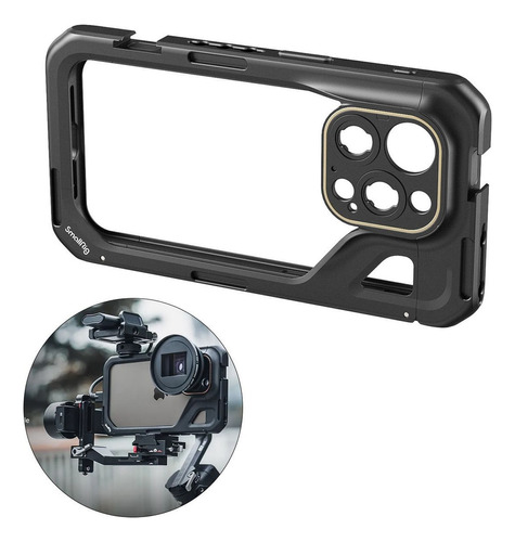 Suporte Cage Gaiola Smallrig Para iPhone 15 Pro Para Video